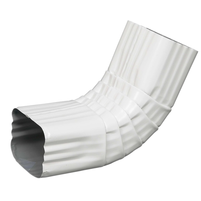 Amerimax Aluminum 11-in White Front Elbow