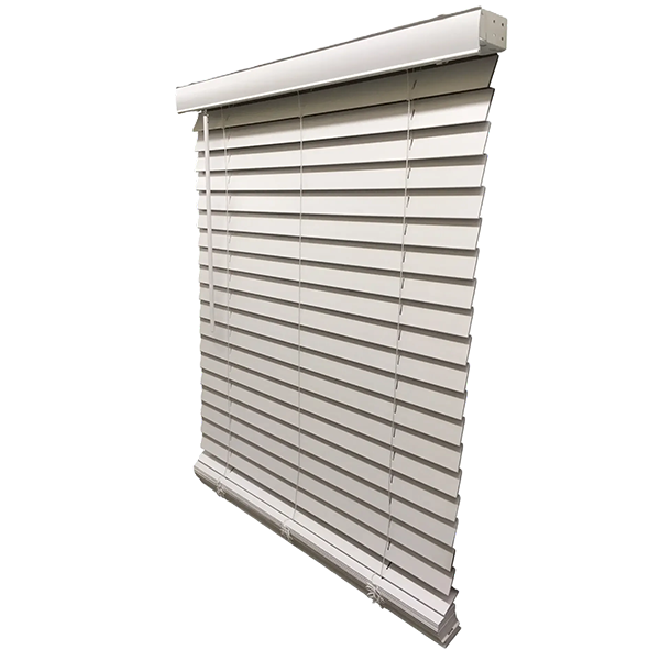2" Smooth Faux Wood Blinds - 34 x 60 (Actual Size 33.5 x 60)