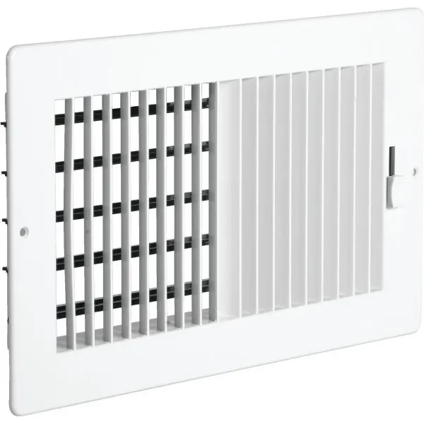 8 In. X 4 In. Two-Way Plastic Register