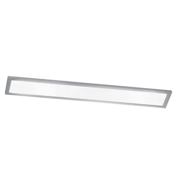 Seasons Lugano 48-Inch Rectangle 45w Dimmable Integrated LED Flush Mount Light With 5 CCT Selectable, Brushed Nickel