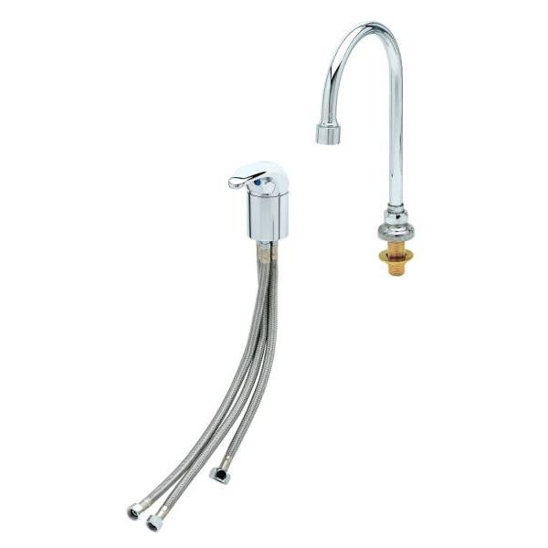 T & S Brass And Bronze Single Lever Side Mount Control