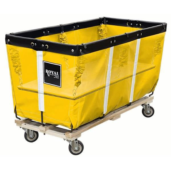 Royal Basket Trucks 50 Inch Flatwork Ironer With Spring Lift, Yellow
