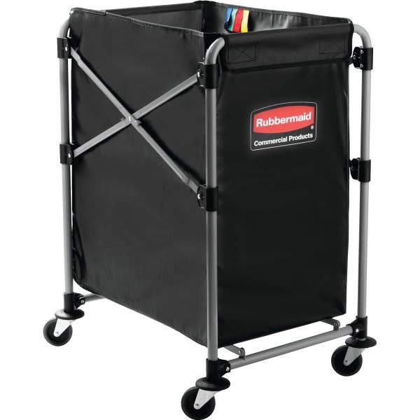 Rubbermaid Commercial Collapsible 4-Bushels X-Cart (Black)