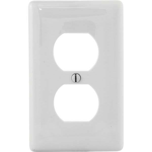 Hubbell 1-Gang Duplex Wall Plate (4-Pack)