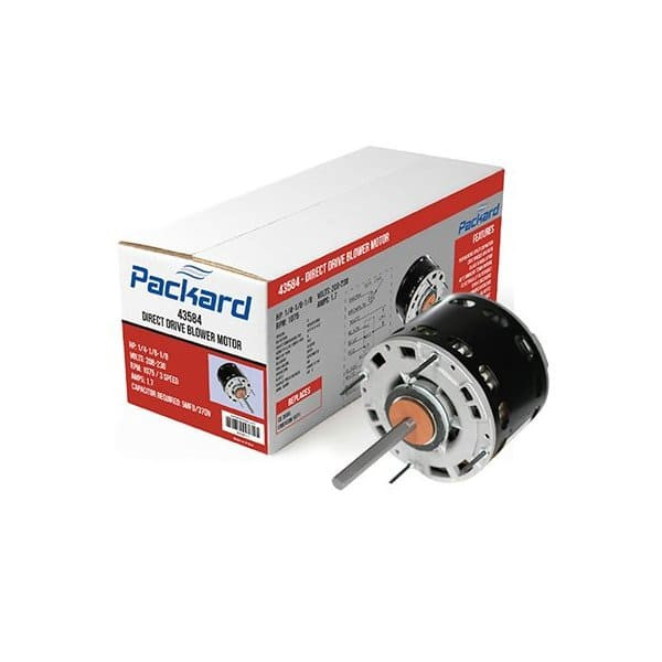 Packard 5-5/8 1/3, 1/4, 1/6 Horse Power 115 Volt Direct Drive Blower Motor