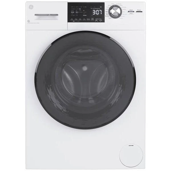 GE 2.4 cu. ft. SmartHQ Front Load All-In-One Washer Dryer Combo, White