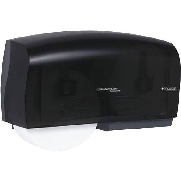 Scott Coreless Twin Toilet Paper Dispenser 20 X 6 X 11 Smokey Black Hi Capacity