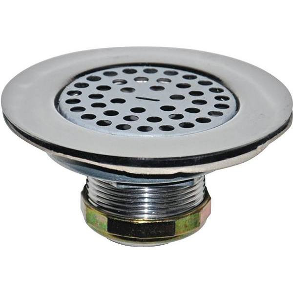 Danco 4-1/2 In. Mobile Home Flat-Top Shower Drain Strainer (Chrome)