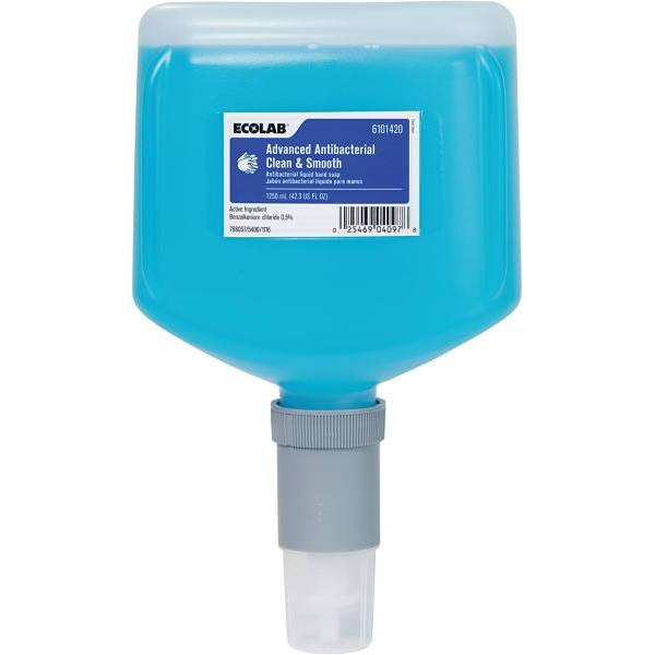 Ecolab 1250ml Advanced Antibacterial Clean And Smooth Hand Soap, Case Of 4