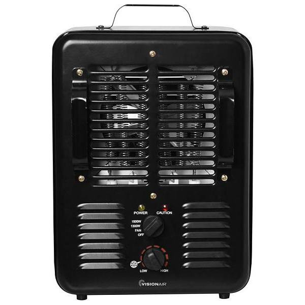 Visionair 15 In. 1500/1300w Milkhouse Heater With 2 Prong Power Cord