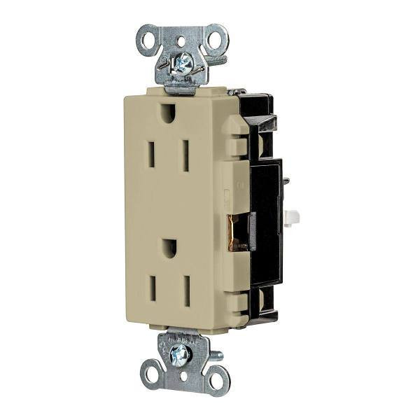 Hubbell Wiring Edgeconnect 15a 125v Com Decorator Recp Ivry Package Of 10