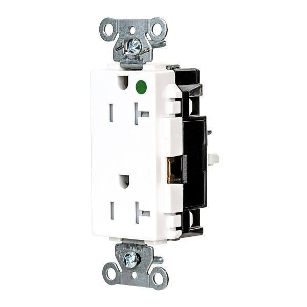 Hubbell Wiring Devices Edgeconnect 20a 125v Xhd Hosp Dec Rec Wht Package Of 10