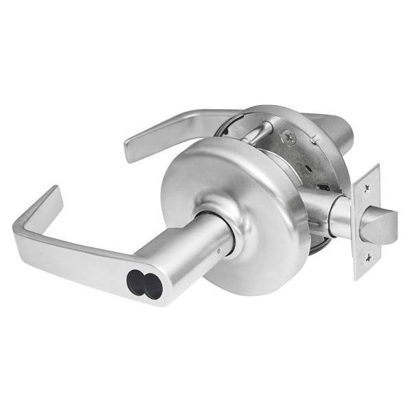 Corbin Russwin Grade 2 Entrance Lock, Newport, Lfic 6-Pin, Satin Chrome