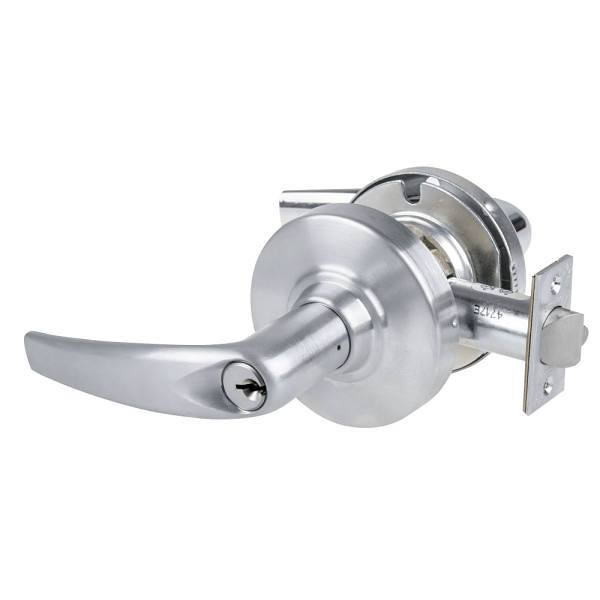 Schlage Grade 1 Electrified Storeroom Cylindrical Lock, Athens, Satin Chrome