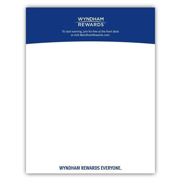Wyndham Rewards Memo Pad Case Of 500