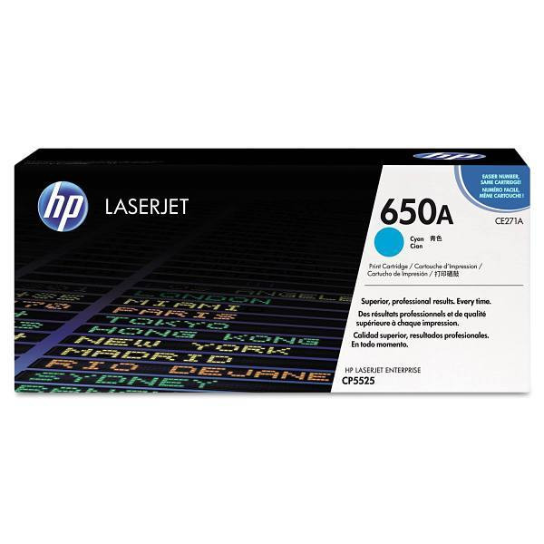 HP 650a Cyan Original Laserjet Toner Cartridge