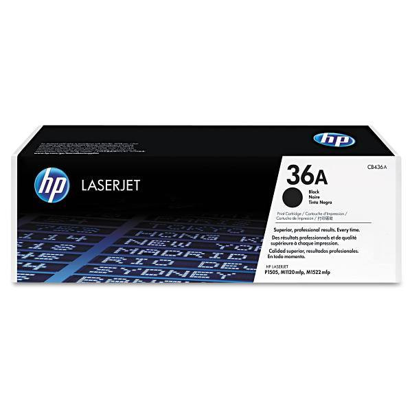 HP 36a Black Original Laserjet Toner Cartridge
