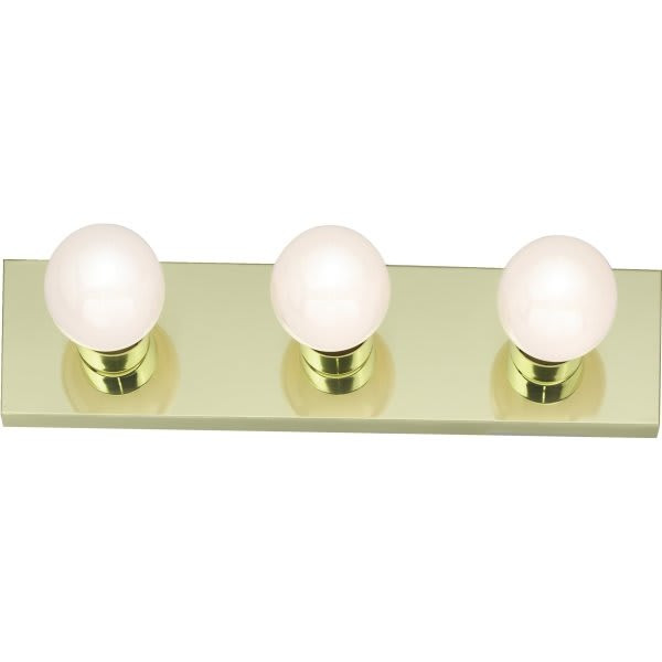 Satco 18 In. 3-Light Incandescent Bath Vanity Fixture