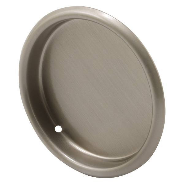 Prime-Line Wardrobe Door Flush Finger Pull, Satin Nickel, 2-1/8"