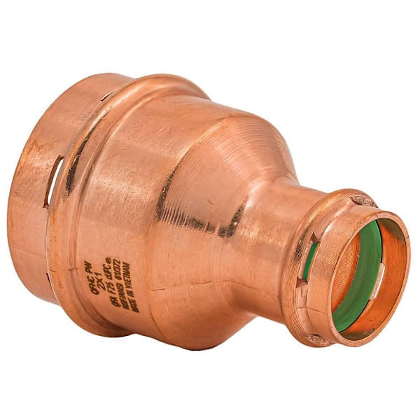 Quickfitting Surepress 2" Press X 1" Press Copper Reducing Coupling