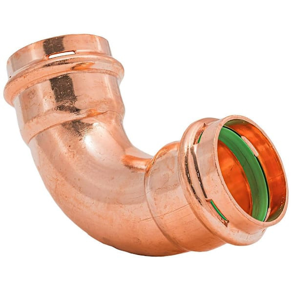 Quickfitting Surepress 1-1/2" Press X 1-1/2" Press Copper 90° Elbow Fitting