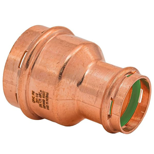 Quickfitting Surepress 2" Press X 1-1/4" Press Copper Reducing Coupling