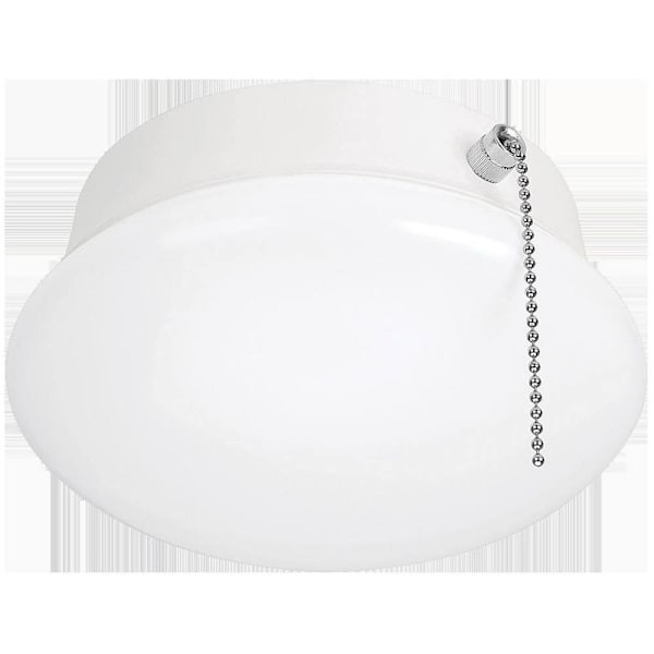 ETI 7" LED Spin Light With Pull Chain, Screws In Medium Base, 4000k, 11.5 Watts