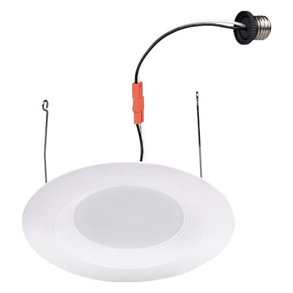J&h LED 5/6 In LED Retrofit Recessed Downlight, 5cct, Dimmable, White, 4-Pack