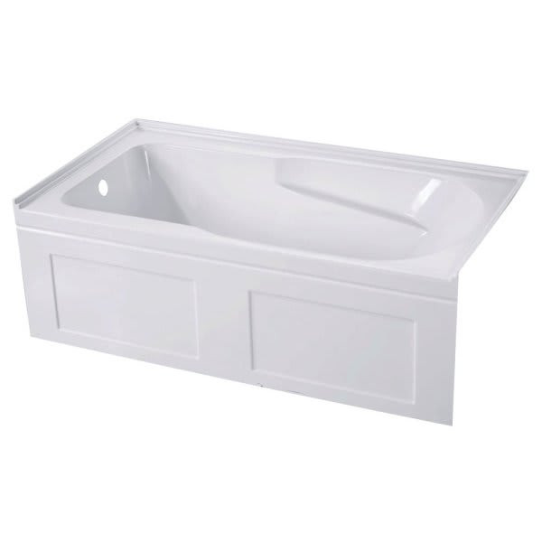 Kingston Brass Aqua Eden Vtap603220cl 60" Acrylic Alcove Tub W/Left Hand Drain