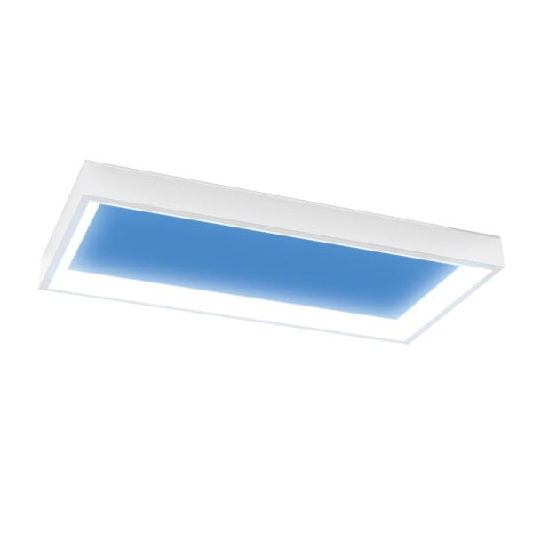 FEIT Vista 1' X 2' Flush Artificial Skylight LED Fixture, White, Package Of 2
