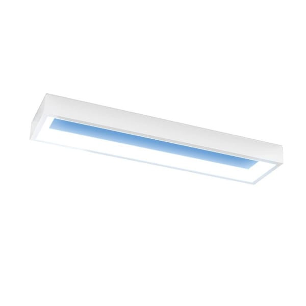 FEIT Vista 6" X 2' Flush Artificial Skylight LED Fixture, White, Package Of 3