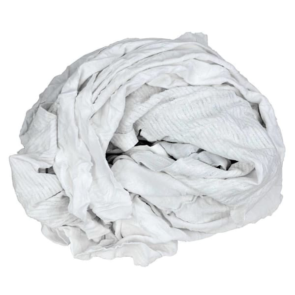 Hospeco Reclaimed White Knits T-Shirt 25 Lb