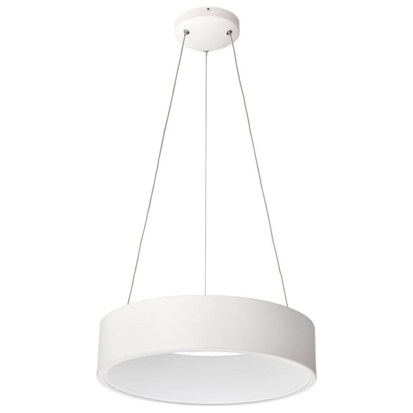 SATCO Orbit 18" LED Pendant Fixture, 3000k/4000k/5000k, 20 Watts, White