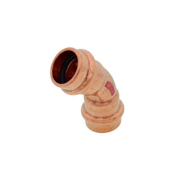 Parker Zoomlock Max Mzk-45e12-Hnbr 3/4 In. OD Press 45 Degree Elbow (Bag Of 3)