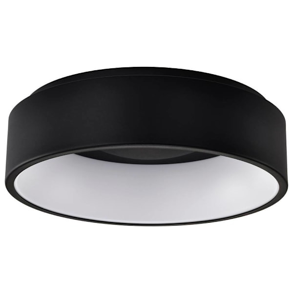 SATCO Orbit 18" LED Flush Mount Fixture, 3000k/4000k/5000k, 20 Watts, Black