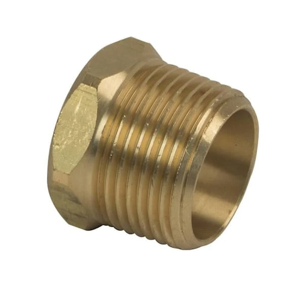 Brasscraft 3/4 In. Mip X 1/2 In. Mip Brass Pipe Reducer Bushing Fitting