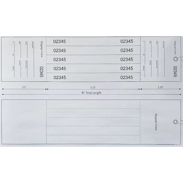 Rrd Combo Label & Tag To Check-In Luggage At Resorts & Hotels Package Of 100