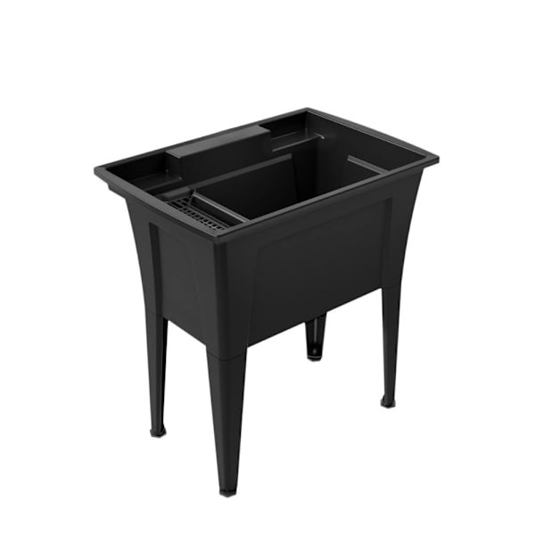 Rugged Tub 32"X22" Black Freestanding Utility/Laundry Sink