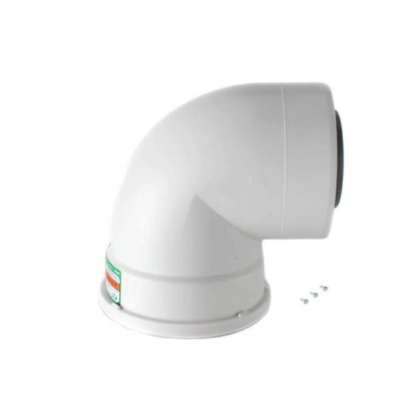 Rinnai Plastic Condensing 90 Deg Vent Pipe For Se And Se+ Tankless Water Heaters