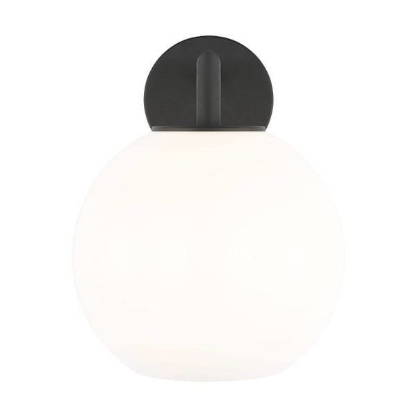 Generation Lighting Toca 12" 1-Light Textured Black Wall Lantern With Bulb
