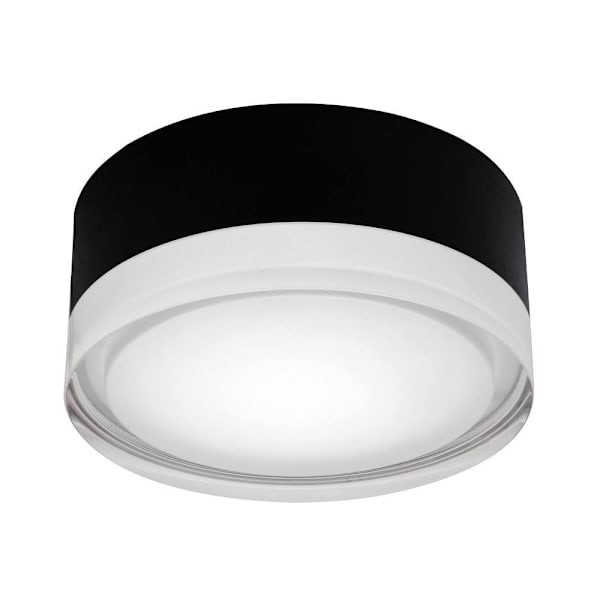 Afx Emma 5-3/4 In. LED Flush Mount Black, 120v, 27/30/35/40/50k