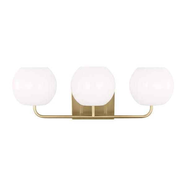 Generation Lighting Rory 3-Light Satin Bronze Vanity Light, Opal Glass