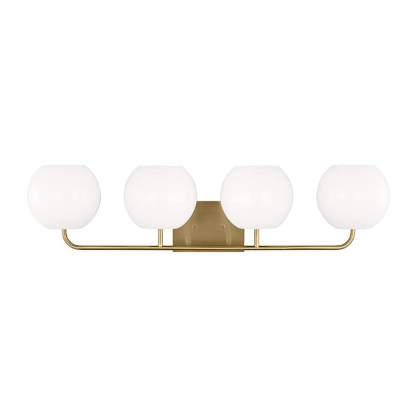 Generation Lighting Rory 4-Light Satin Bronze Vanity Light, Opal Glass