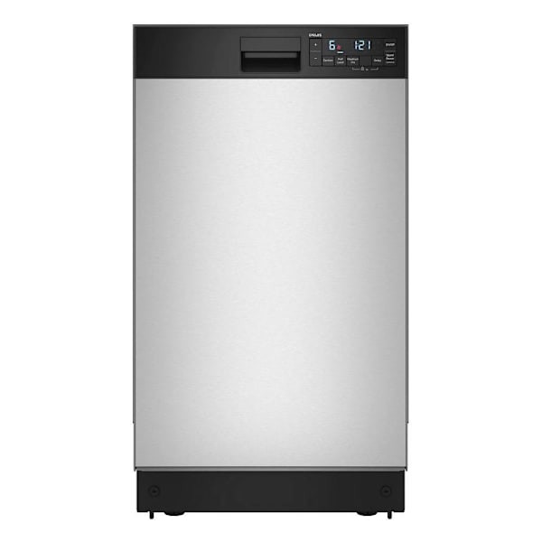 Whirlpool 18" Stainless Steel Dishwasher With Half Load Cycle Triple Spray Arms