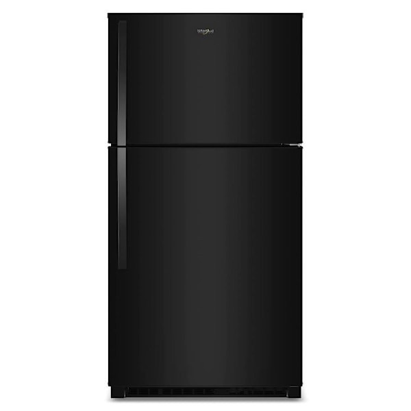 Whirlpool 32.8" W Top Freezer Refrigerator With Total Coverage Cooling Bk