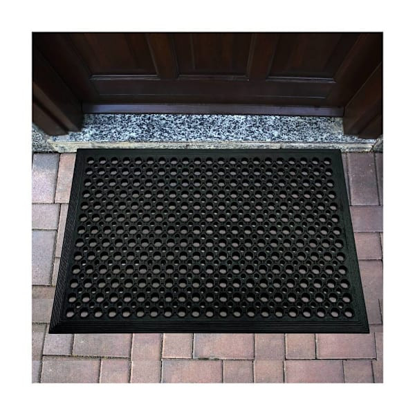 Floortex Doortex Open-Top Black Anti-Fatigue Mat - 36" X 60"
