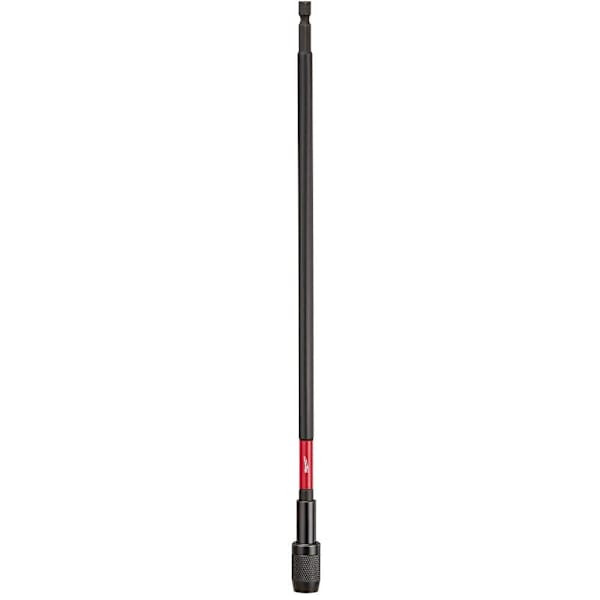 Milwaukee Shockwave Impact Duty 12" Magnetic Locking Bit Holder, 1/4" Hex