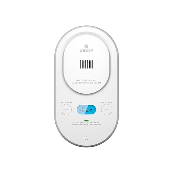 Kidde Carbon Monoxide And Gas Alarm With Display, AA Backup Battery, Plug-In