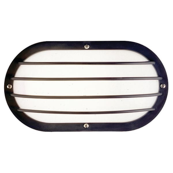 Liteco 4.25" X 10.5" Outdoor Wall Mount Fixture, E26, Black With Frost Lens