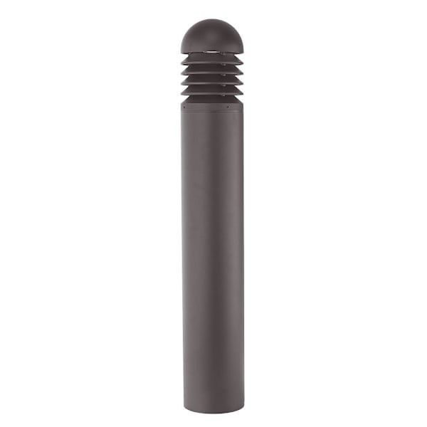 Liteco LED Outdoor Louver Bollard, Selectable Lumen, Cct, And Watt, Bronze